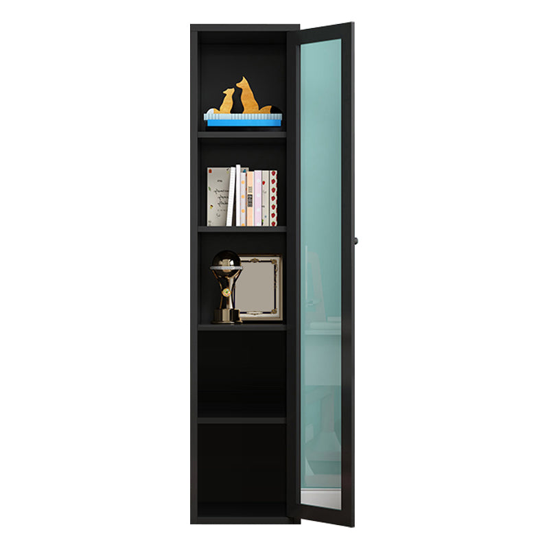 Rectangle Standard Bookcase Scandinavian Bookshelf with Door