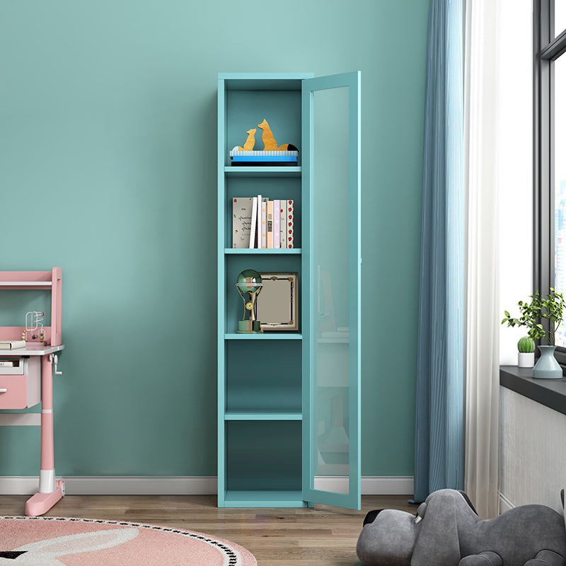 Rectangle Standard Bookcase Scandinavian Bookshelf with Door