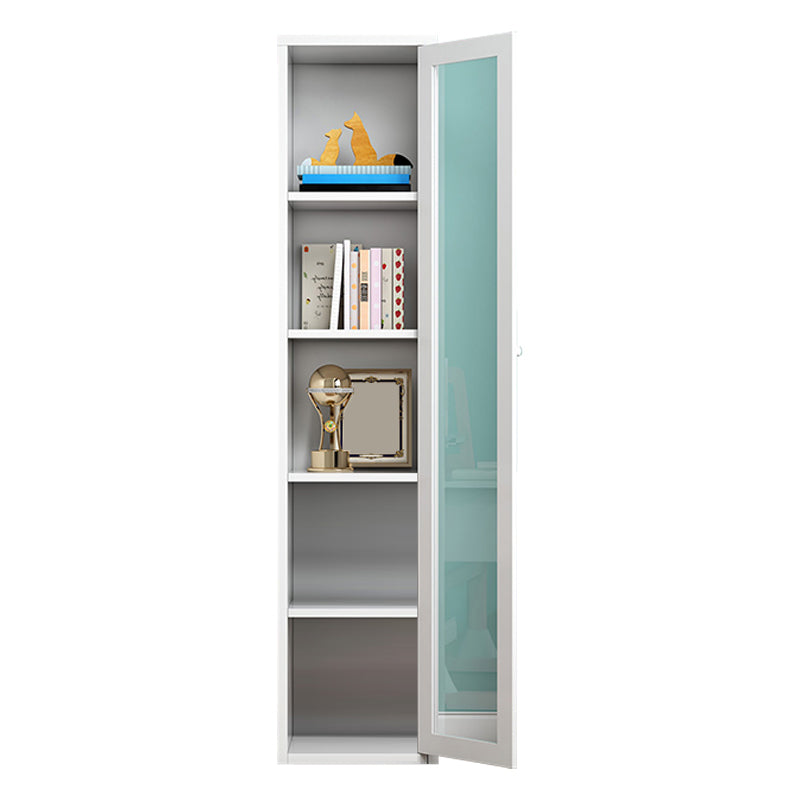 Rectangle Standard Bookcase Scandinavian Bookshelf with Door