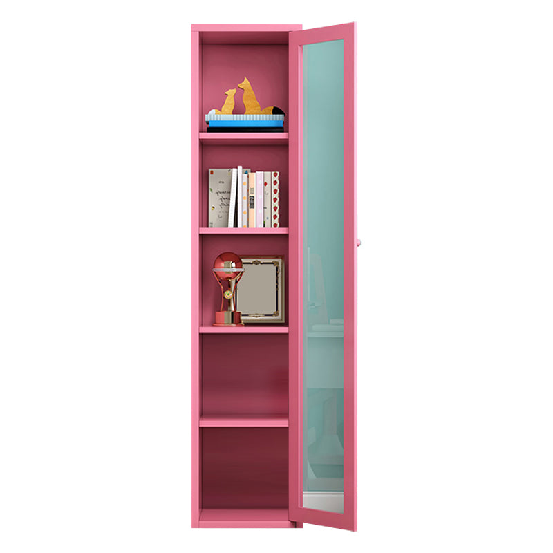 Rectangle Standard Bookcase Scandinavian Bookshelf with Door