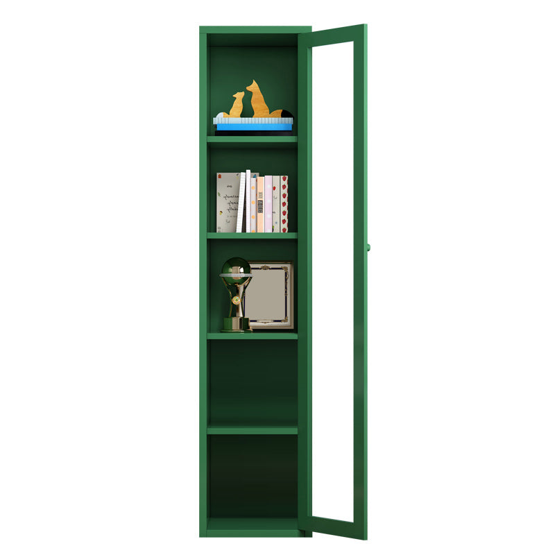 Rectangle Standard Bookcase Scandinavian Bookshelf with Door