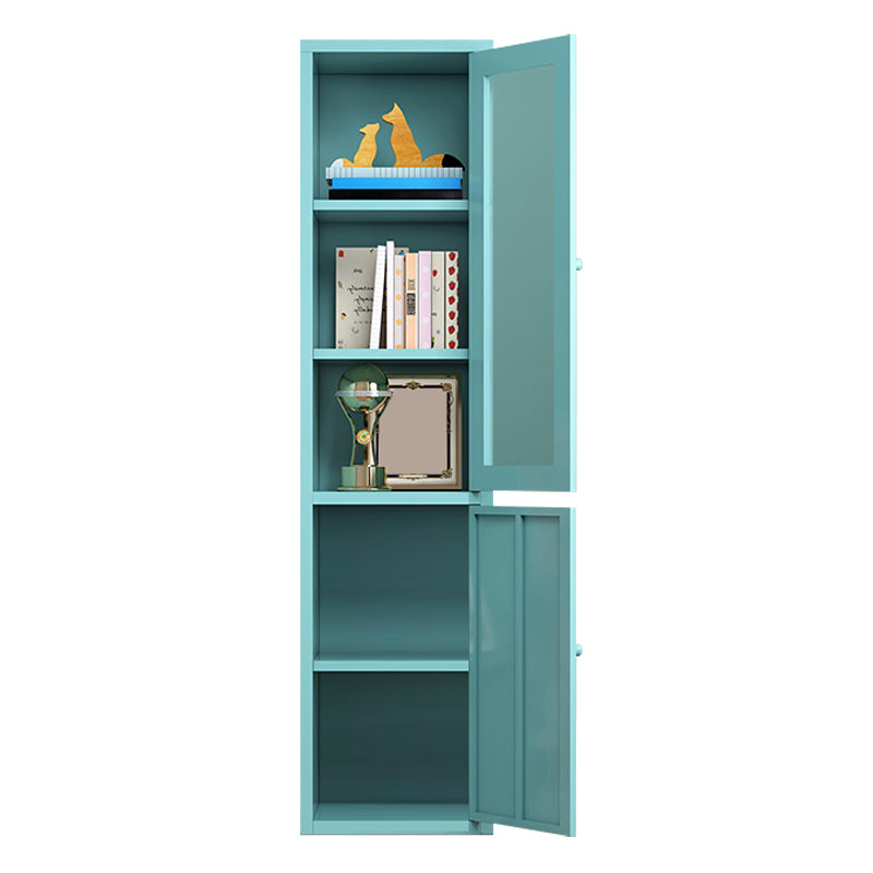 Rectangle Standard Bookcase Scandinavian Bookshelf with Door