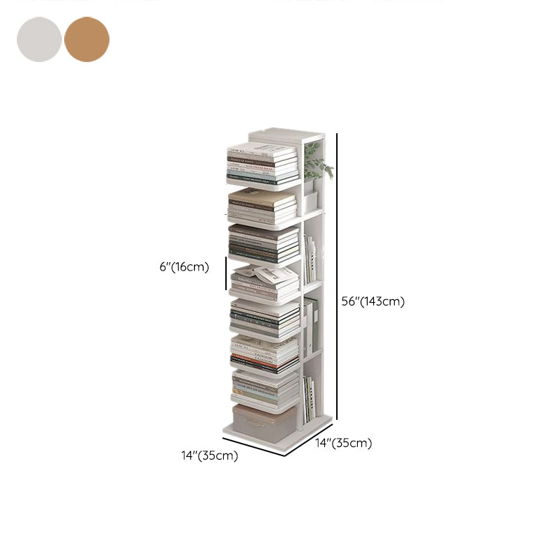 Contemporary Bookshelf Engineered Wood Bookcase for Study Room