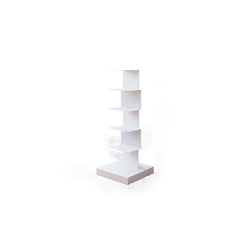 Contemporary Standard Metal Bookshelf Closed Back Bookcase with Shelves
