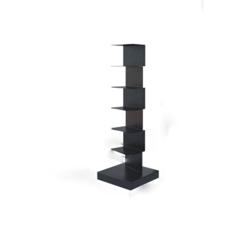 Contemporary Standard Metal Bookshelf Closed Back Bookcase with Shelves
