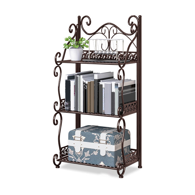 Metal Vertical Book Shelf Etagere Open Shelf Bookcase for Home