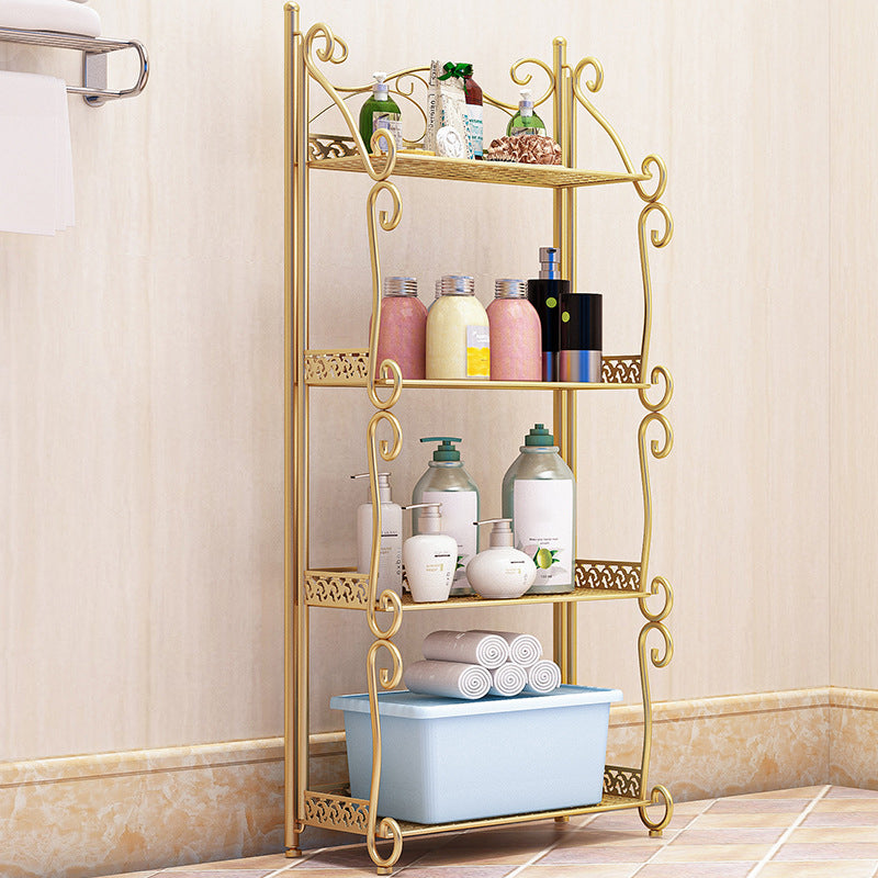 Metal Vertical Book Shelf Etagere Open Shelf Bookcase for Home