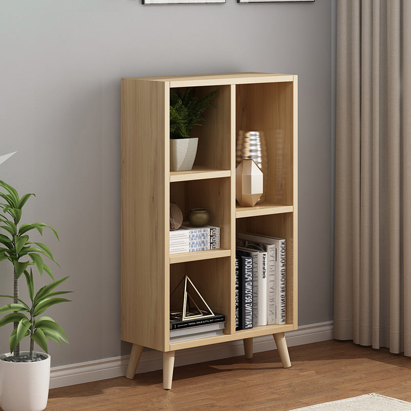Scandinavian 9-inch Wide Cube Bookshelf Wood Home Floor Type Bookcase