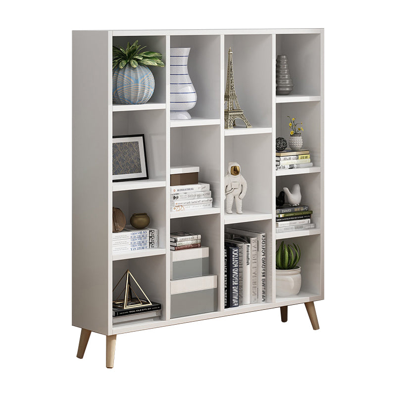 Scandinavian 9-inch Wide Cube Bookshelf Wood Home Floor Type Bookcase