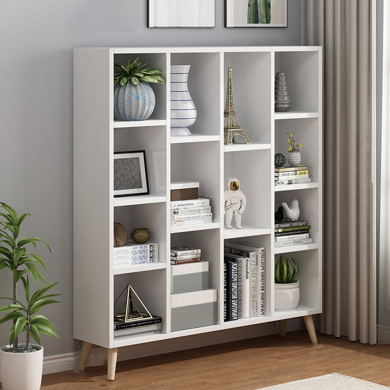 Scandinavian 9-inch Wide Cube Bookshelf Wood Home Floor Type Bookcase