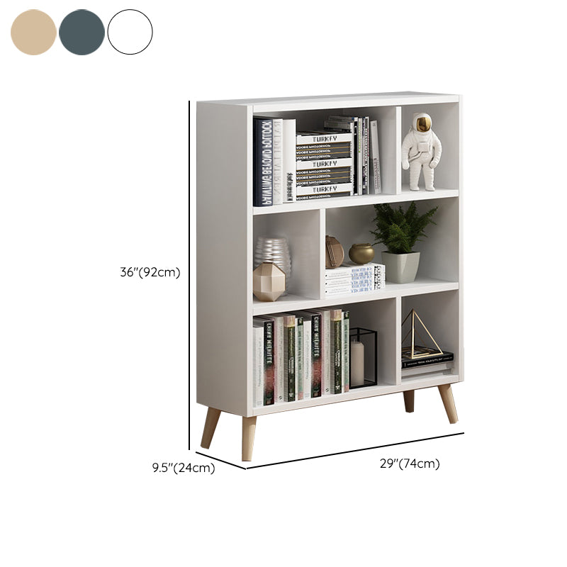 Scandinavian 9-inch Wide Cube Bookshelf Wood Home Floor Type Bookcase