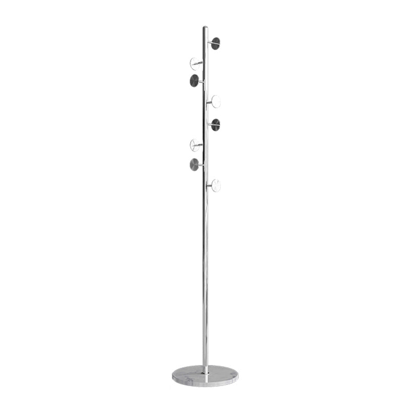 Gorgeous Coat Hanger Stainless Steel Coat Rack with Marble Bottom