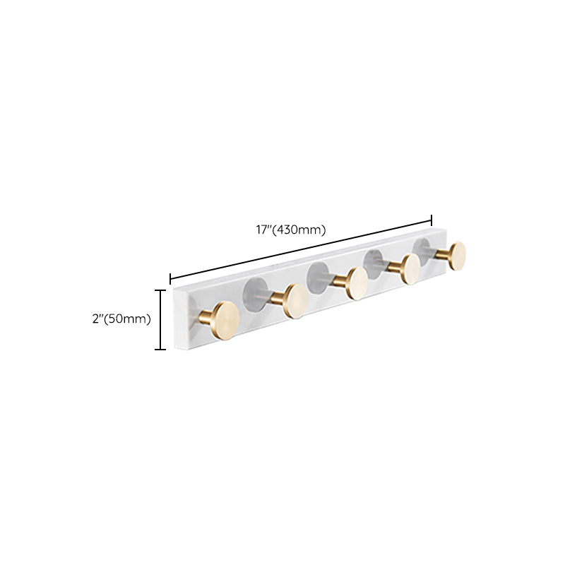 Metal and Marble Bathroom Accessory as Individual or as a Set in Gold