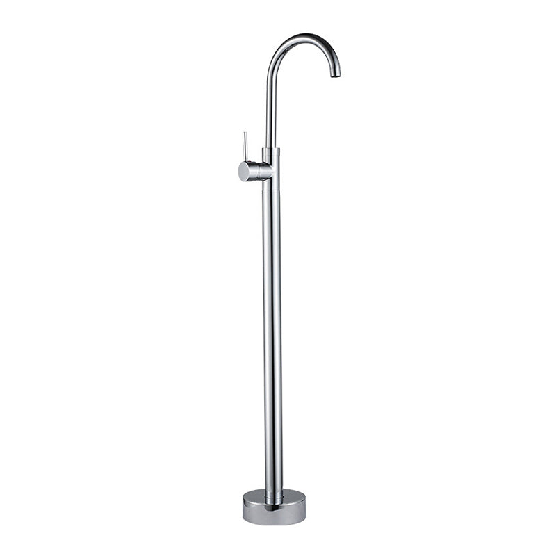 Modern Freestanding Tub Faucet Floor Mounted Lever Freestanding Tub Filler Trim