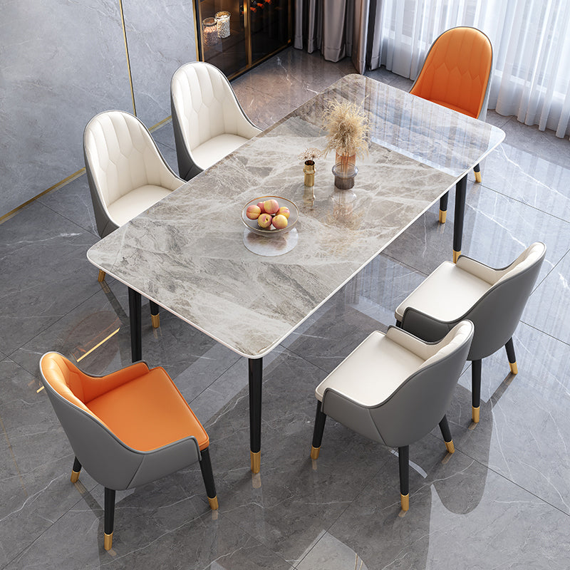 Rectangle Stone Dining Table Luxury Dining Table for Dining Room