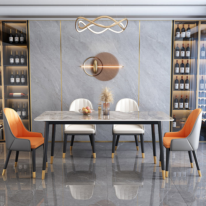 Rectangle Stone Dining Table Luxury Dining Table for Dining Room