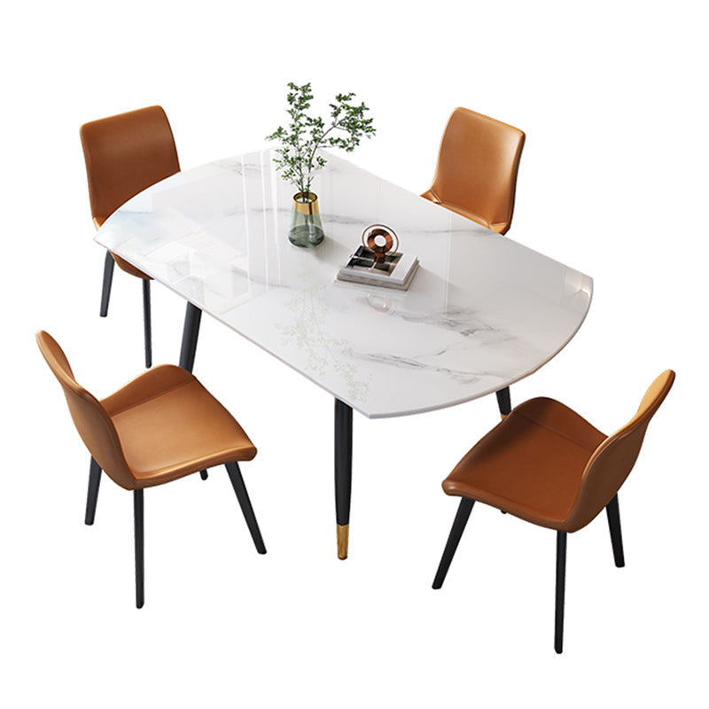 Round Extendable Dining Table Contemporary Stone Dining Table