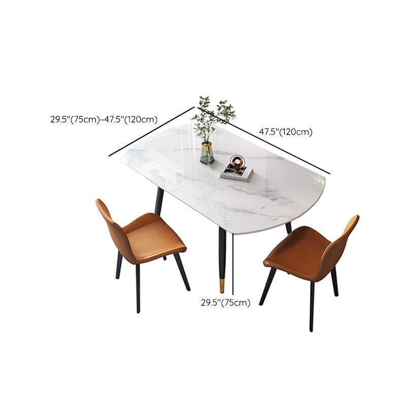 Round Extendable Dining Table Contemporary Stone Dining Table