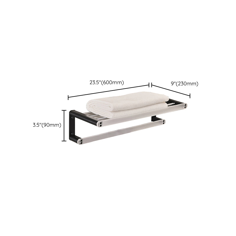 Metal and Acrylic Bathroom Accessory as Individual or as a Set in Black