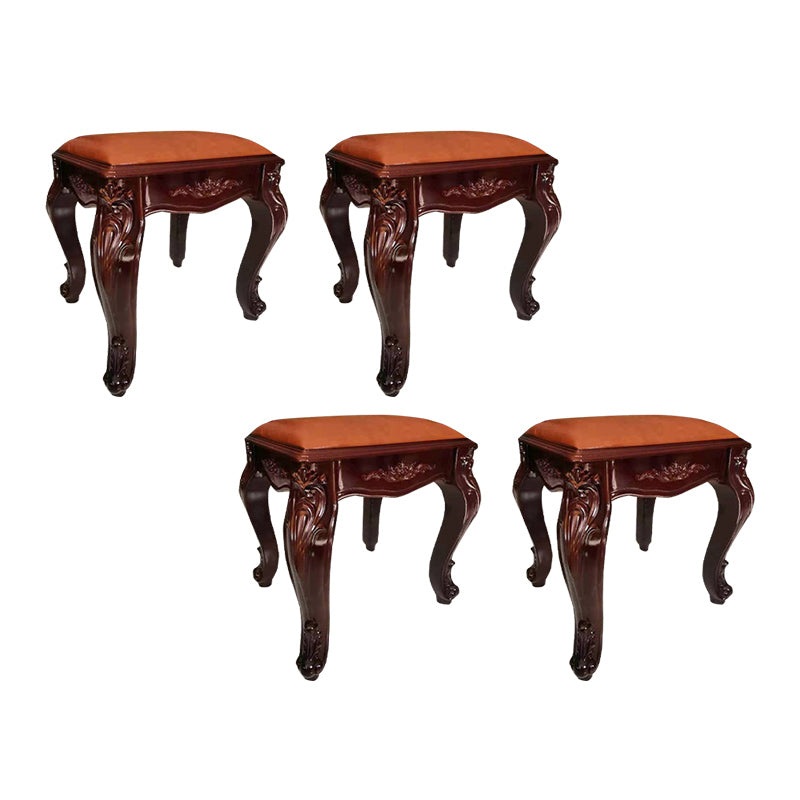 Upholstered Pouf Ottoman Pure Color Metal Frame Craving Stain Resistant Poof Stool