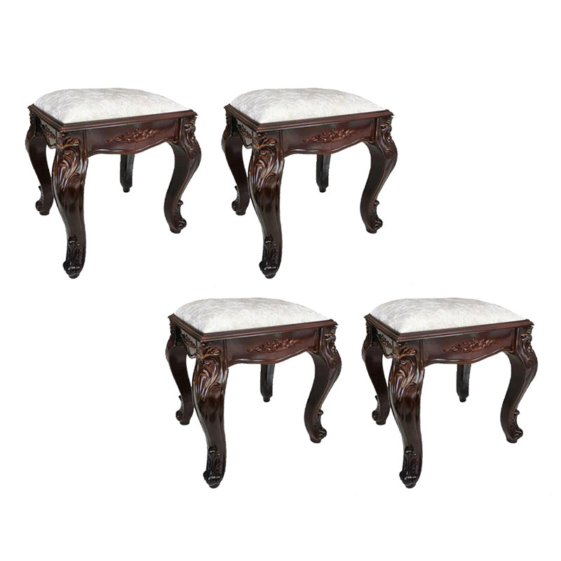 Upholstered Pouf Ottoman Pure Color Metal Frame Craving Stain Resistant Poof Stool