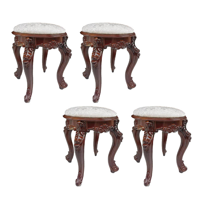 Upholstered Pouf Ottoman Pure Color Metal Frame Craving Stain Resistant Poof Stool