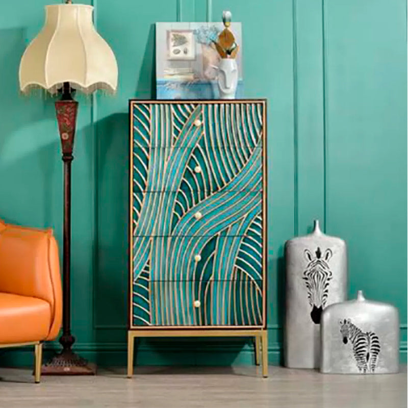 15.6-inch W Solid Wood Storage Chest Classic Glam Storage Chest Dresser