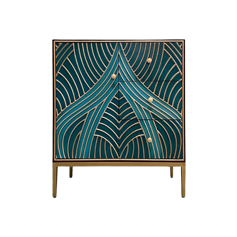 15.6-inch W Solid Wood Storage Chest Classic Glam Storage Chest Dresser