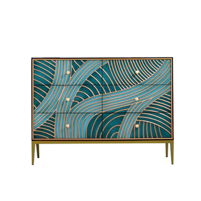 15.6-inch W Solid Wood Storage Chest Classic Glam Storage Chest Dresser