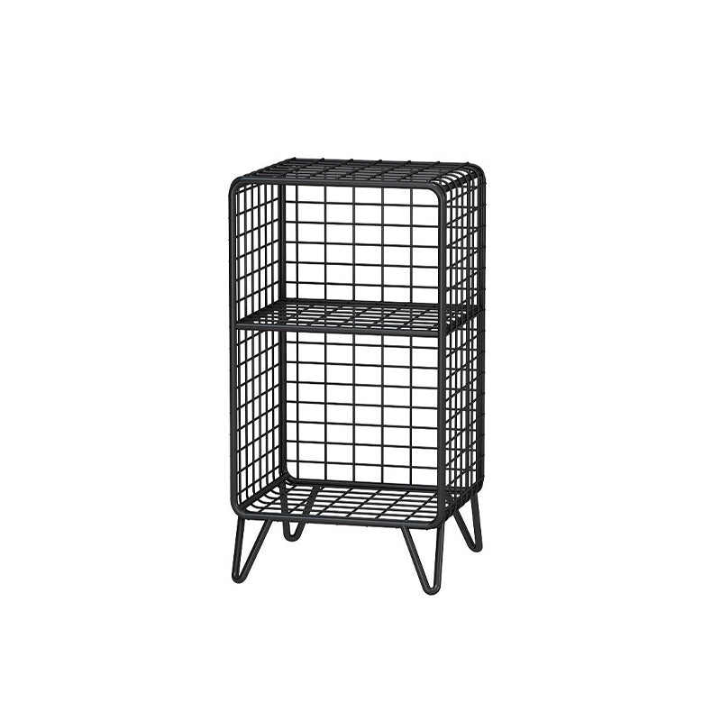 Glam Style Antique Finish Shelf Bookcase Metal Standard Bookshelf