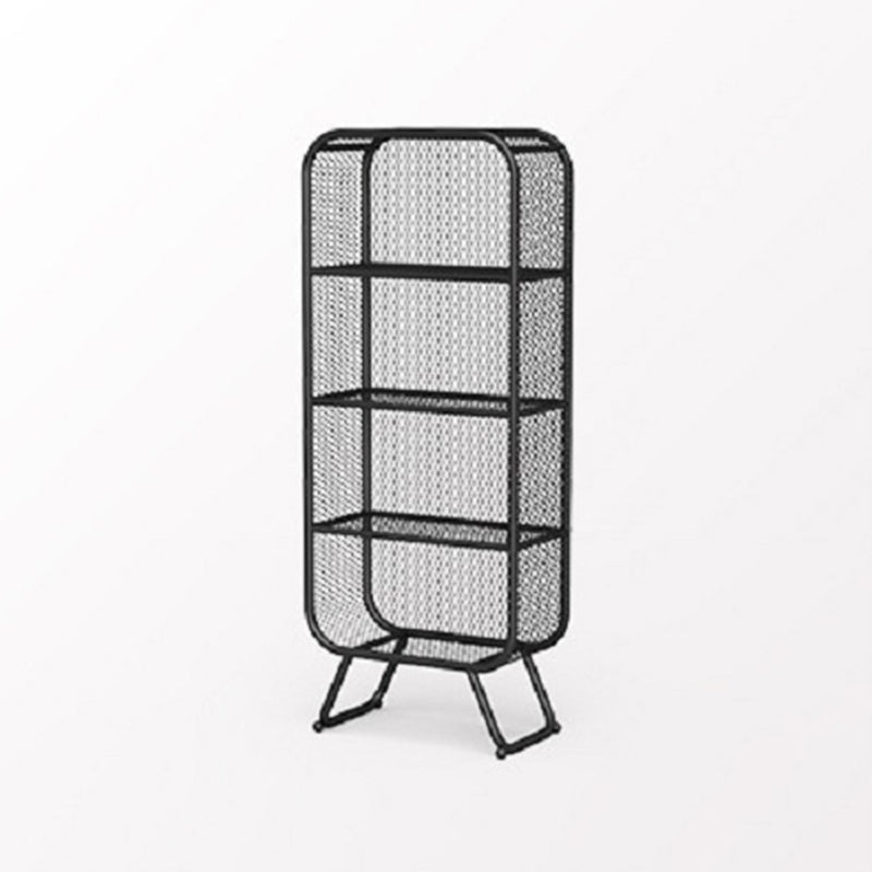 Scandinavian Antique Finish Shelf Bookcase Metal Standard Bookshelf