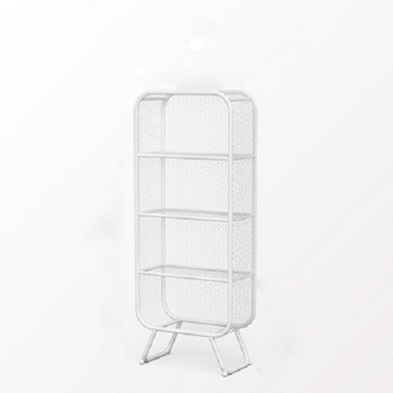 Scandinavian Antique Finish Shelf Bookcase Metal Standard Bookshelf