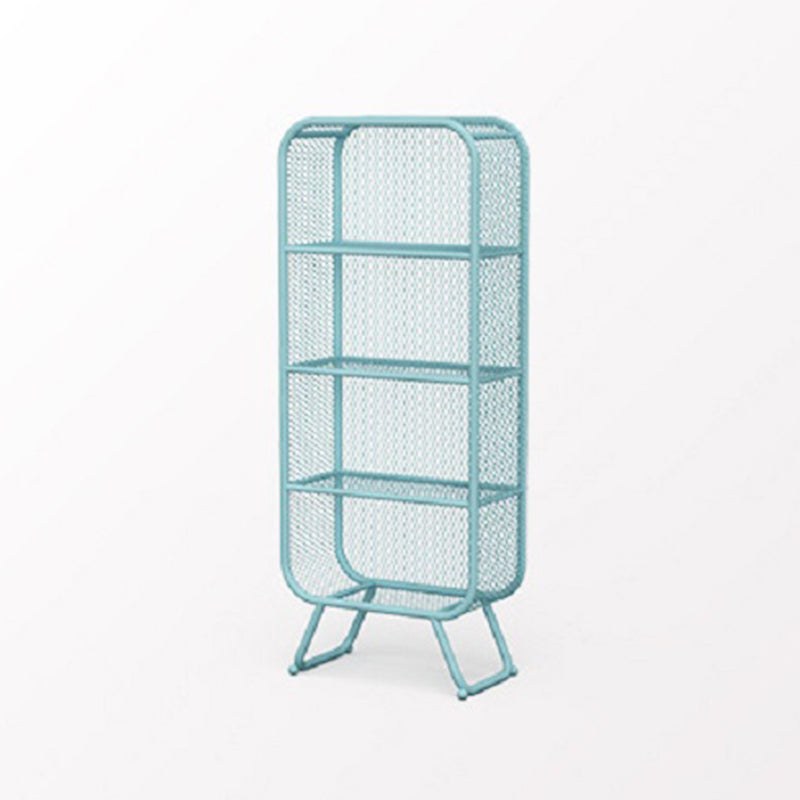 Scandinavian Antique Finish Shelf Bookcase Metal Standard Bookshelf