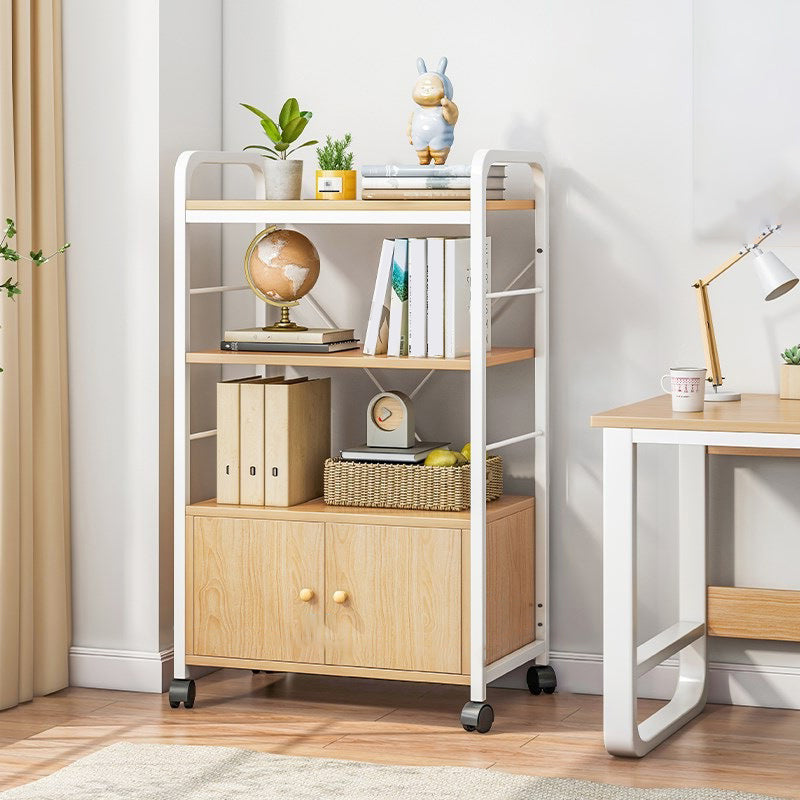 Contemporary Standard Shelf Bookcase Engineered Wood Open Bookcase