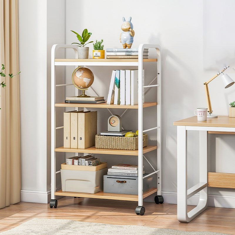 Contemporary Standard Shelf Bookcase Engineered Wood Open Bookcase