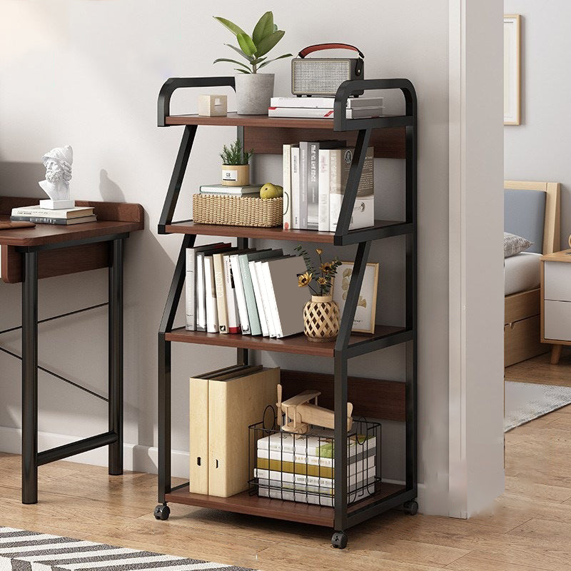 Contemporary Standard Shelf Bookcase Engineered Wood Open Bookcase