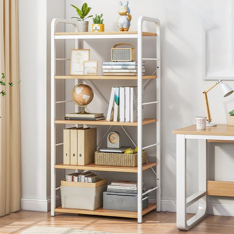 Contemporary Standard Shelf Bookcase Engineered Wood Open Bookcase