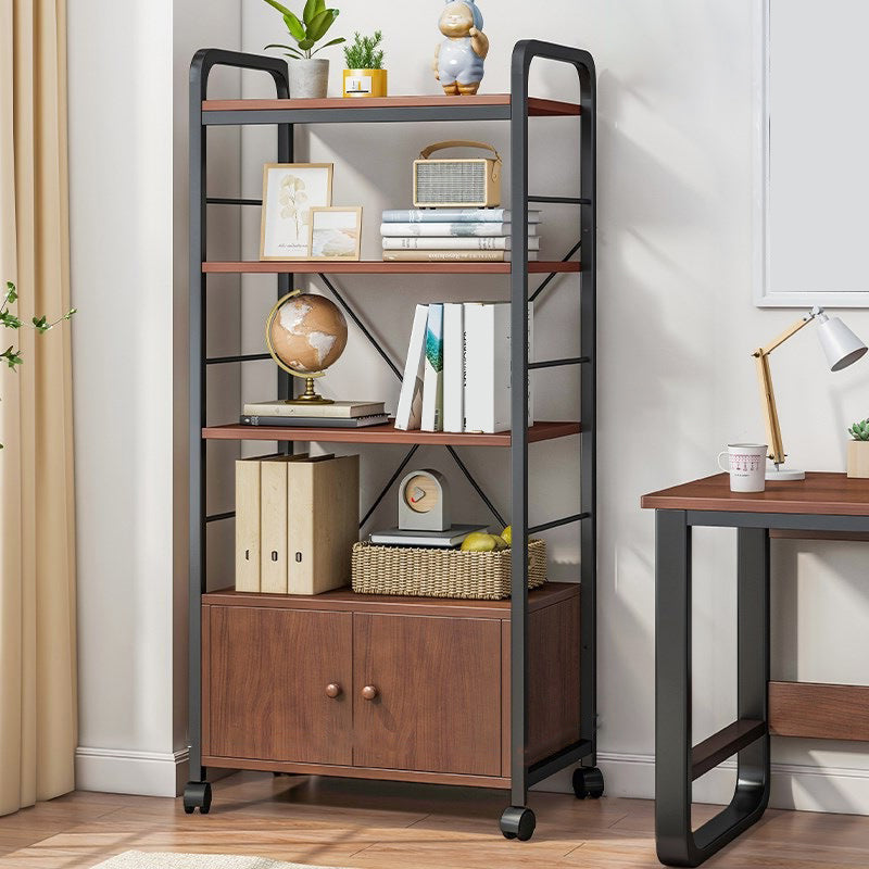 Contemporary Standard Shelf Bookcase Engineered Wood Open Bookcase
