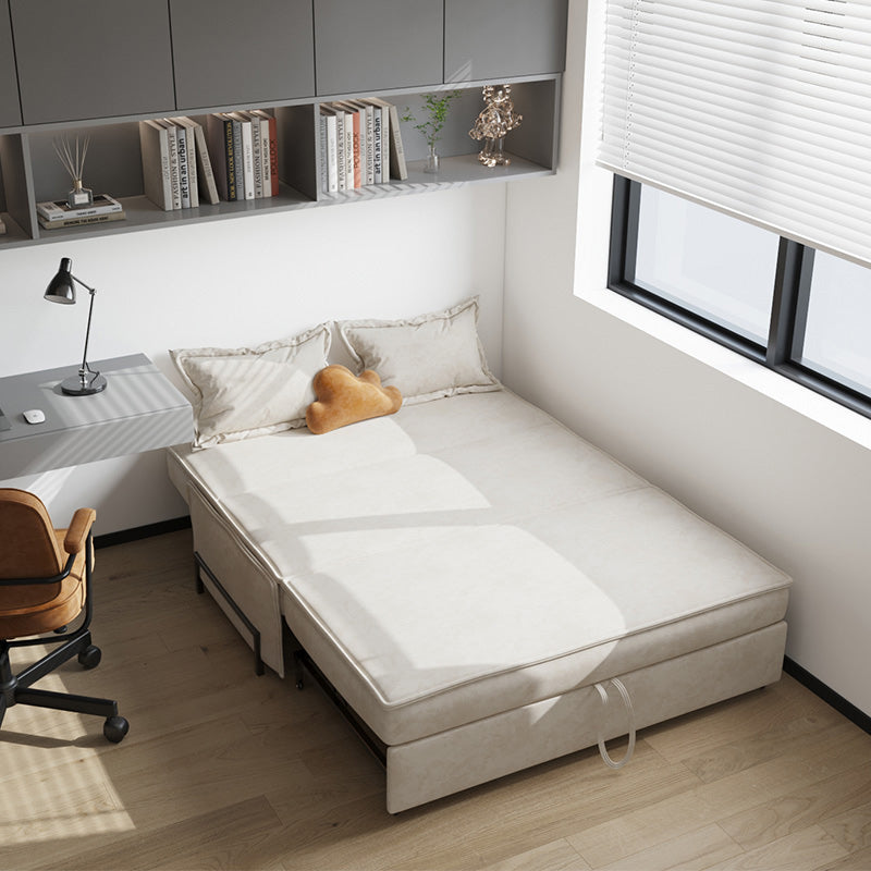 Pillow Included Sofa Futon Armless Cushion Back Sleeper Sofa