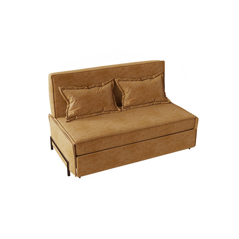 Pillow Included Sofa Futon Armless Cushion Back Sleeper Sofa