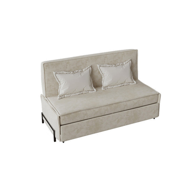 Pillow Included Sofa Futon Armless Cushion Back Sleeper Sofa