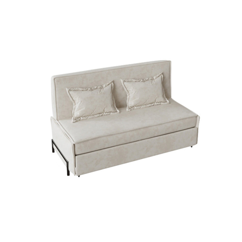Pillow Included Sofa Futon Armless Cushion Back Sleeper Sofa
