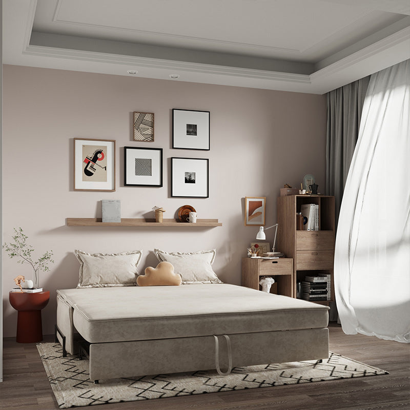 Pillow Included Sofa Futon Armless Cushion Back Sleeper Sofa