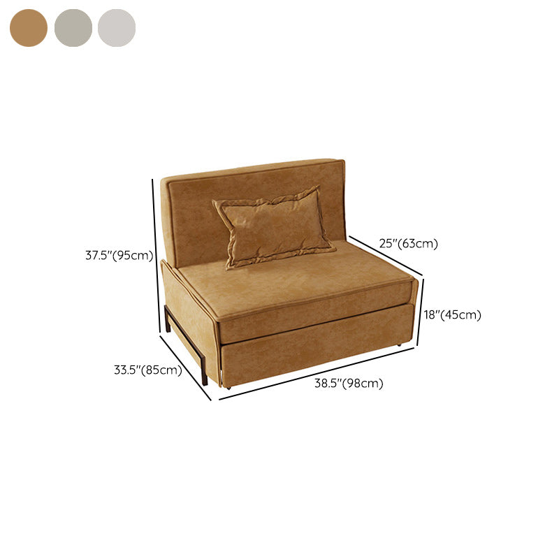Pillow Included Sofa Futon Armless Cushion Back Sleeper Sofa