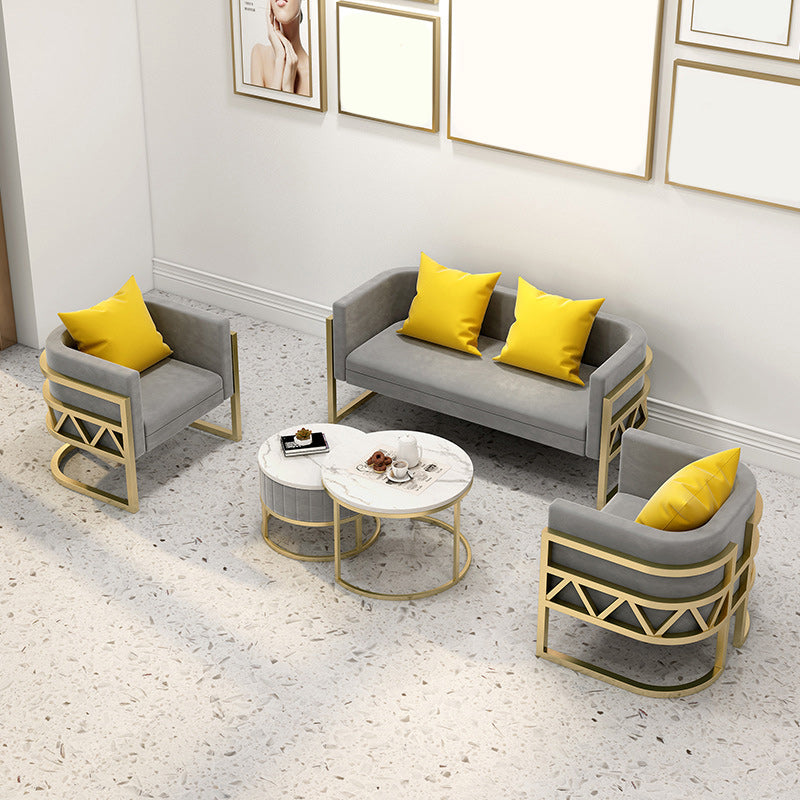 Solid Color Sofa Stain Resistant Tight Seat Modern Sofa for Bonus Room