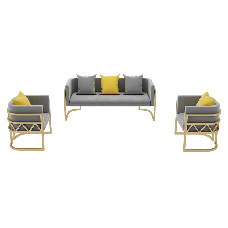 Solid Color Sofa Stain Resistant Tight Seat Modern Sofa for Bonus Room