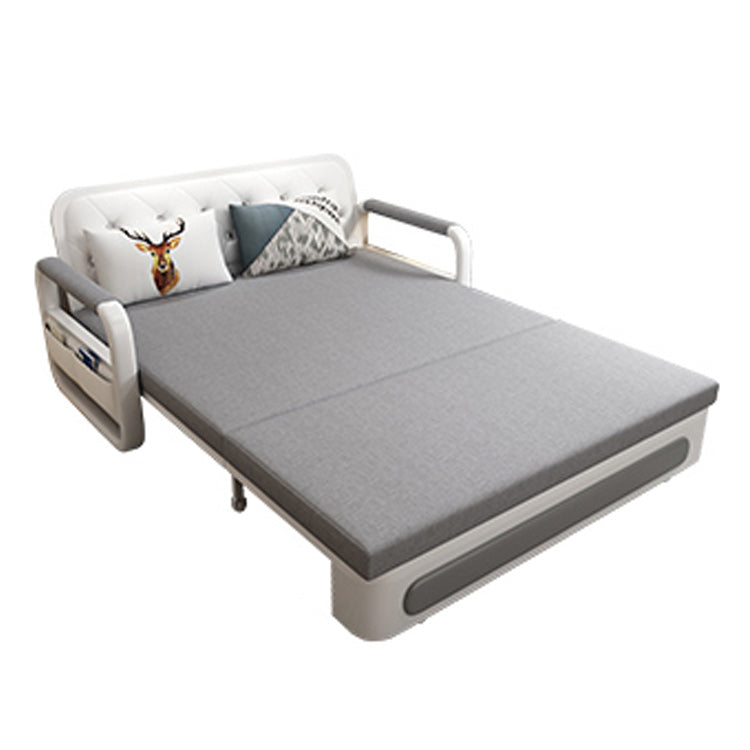 Cushion Back Sofa Futon Pillow Included Round Arms Futon Sleeper Sofa