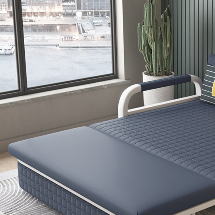 Pillow Included Sofa Futon Cushion Back Round Arms Convertible Sofa