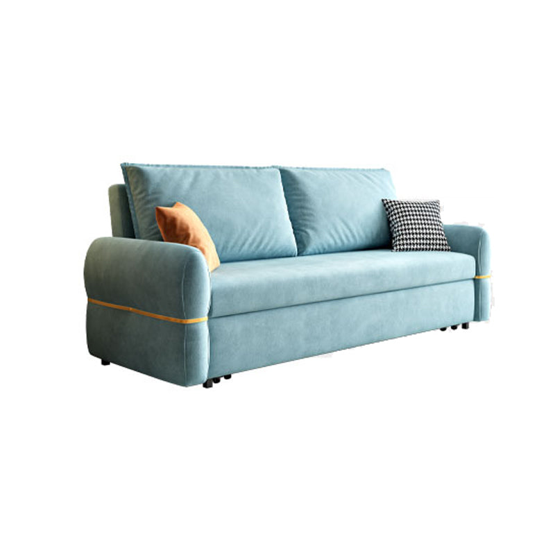Azure Contemporary Seating with Pillows Convertible Sofa Bed for Apartment