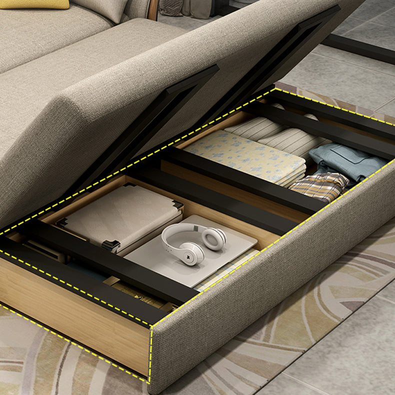 Pillow Included Sofa Futon Cushion Back Flared Arms Convertible Sofa